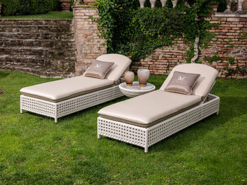 WEZEN - Recliner resin sun lounger by Samuele Mazza Outdoor - view 3